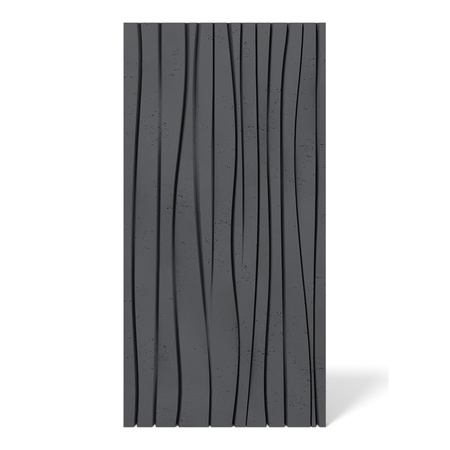 Płyta betonowa na ścianę 3D PB03 1000x500x32, czarny B15, beton architektoniczny