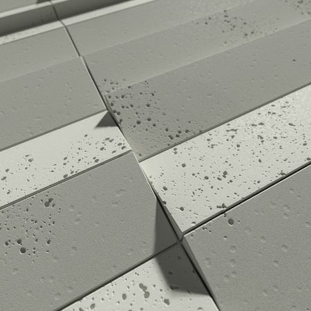 Płyta betonowa na ścianę 3D PB69 5x22,6x2, pistacjowy CL08, beton architektoniczny