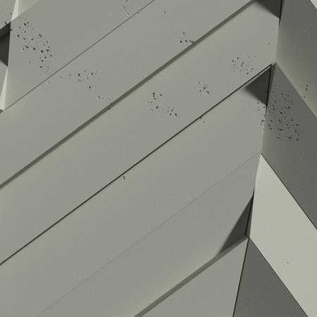 Płyta betonowa na ścianę 3D PB70A 1200x600x35, zgaszona zieleń CL09; wzór A, beton architektoniczny