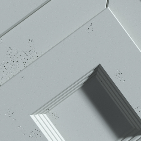 Płyta betonowa na ścianę 3D PB21 1050x600x45, jasny błękit CL06, beton architektoniczny