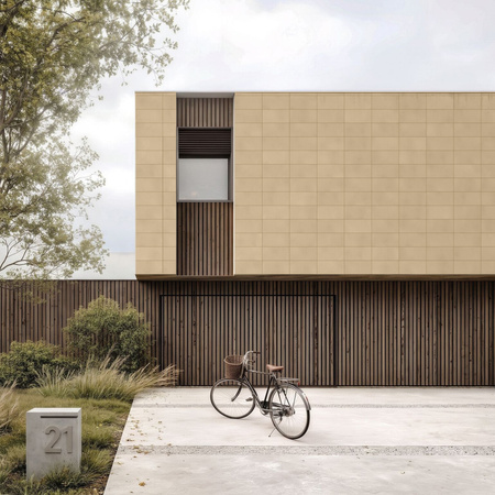 Płyta betonowa na ścianę 2D PA01 600x300x10, miodowy CL03, beton architektoniczny