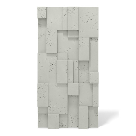 Płyta betonowa na ścianę 3D PB11 1200x600x40, pistacjowy CL08; wzór A, beton architektoniczny