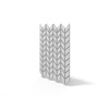 Płyta betonowa na ścianę 3D PB48 935x600x25, jasnoszary S50, beton architektoniczny