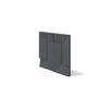 Płyta betonowa na ścianę 3D PB26B 600x600x45, czarny B15, wzór B, beton architektoniczny