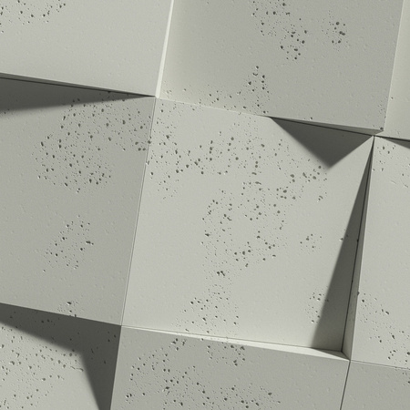 Płyta betonowa na ścianę 3D PB15 600x600x40, pistacjowy CL08, beton architektoniczny