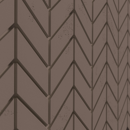 Płyta betonowa na ścianę 3D PB46 939x600x25, czekoladowy CL02, beton architektoniczny