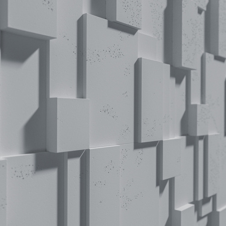 Płyta betonowa na ścianę 3D PB11A 1200x600x40, szary S96, wzór A, beton architektoniczny
