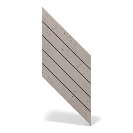 Płyta betonowa na ścianę 3D PB43 1210x500x25, szarobeżowy CL05, beton architektoniczny