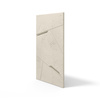 Płyta betonowa na ścianę 3D PB18B 1200x600x38, kość słoniowa KS; wzór B, beton architektoniczny