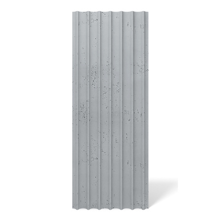 Płyta betonowa na ścianę 3D PB60 1350x520x35, szary S96, beton architektoniczny