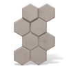 Płyta betonowa na ścianę 3D PB01 975x650x35, szarobeżowy CL05, beton architektoniczny