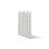 Płyta betonowa na ścianę 3D PB49 935x600x25, zgaszona biel B0, beton architektoniczny