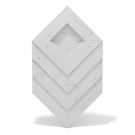 Płyta betonowa na ścianę 3D PB21 1050x600x45, jasnoszary S50, beton architektoniczny