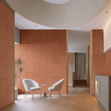 Płyta betonowa na ścianę 2D PA01 600x300x10, terakota CL01, beton architektoniczny