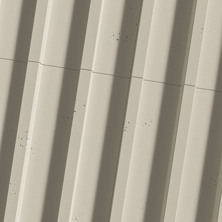 Płyta betonowa na ścianę 3D PB40 1350x510x30, kość słoniowa KS, beton architektoniczny