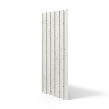 Płyta betonowa na ścianę 3D PB40 1350x510x30, zgaszona biel B0, beton architektoniczny