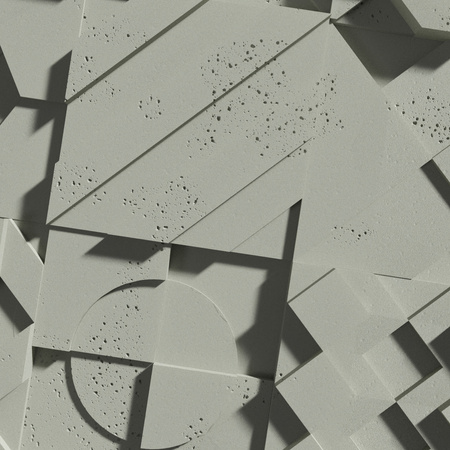 Płyta betonowa na ścianę 3D PB12 600x600x40, zgaszona zieleń CL09, beton architektoniczny