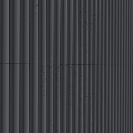 Płyta betonowa na ścianę 3D PB57 1350x460x30, czarny B15, beton architektoniczny