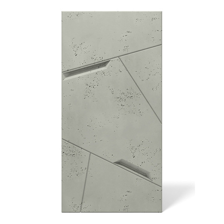 Płyta betonowa na ścianę 3D PB18B 1200x600x38, zgaszona zieleń CL09; wzór B, beton architektoniczny