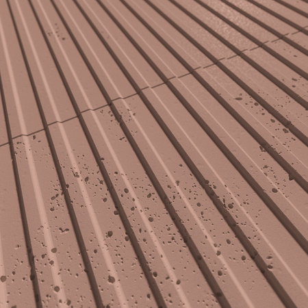 Płyta betonowa na ścianę 3D PB37 1350x600x12, brudny róż CL07, beton architektoniczny