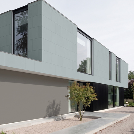 Płyta betonowa na ścianę 2D PA03 600x600x10, jasny błękit CL06, beton architektoniczny