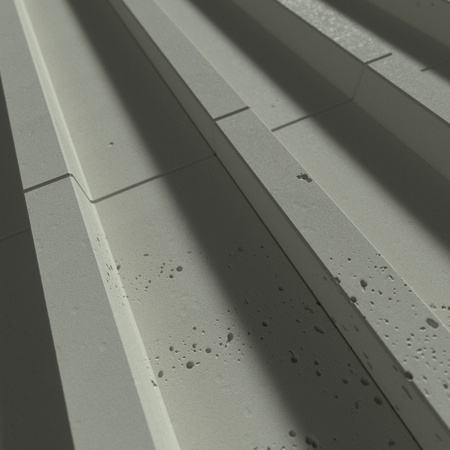 Płyta betonowa na ścianę 3D PB40 1350x510x30, zgaszona zieleń CL09, beton architektoniczny