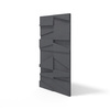 Płyta betonowa na ścianę 3D PB09 1200x600x45, czarny B15, beton architektoniczny