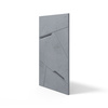 Płyta betonowa na ścianę 3D PB18B 1200x600x38, antracytowy B08; wzór B, beton architektoniczny