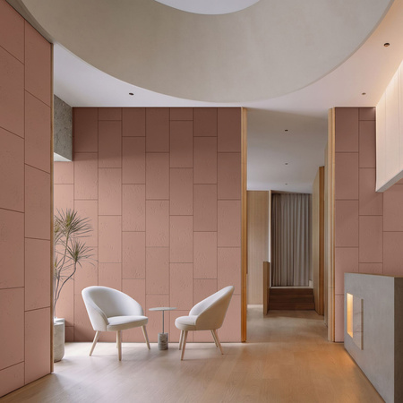Płyta betonowa na ścianę 2D PA01 600x300x10, brudny róż CL07, beton architektoniczny