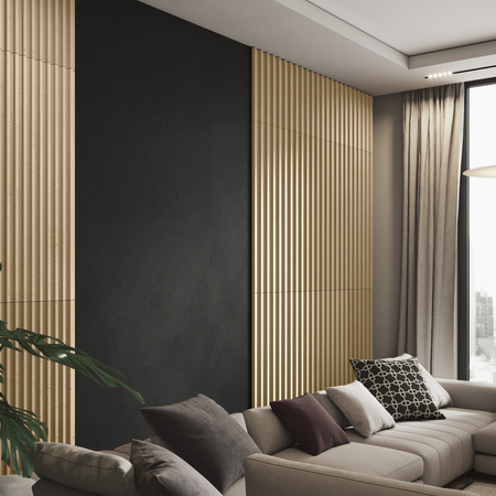 Płyta betonowa na ścianę 3D PB39 1350x490x30, miodowy CL03, beton architektoniczny