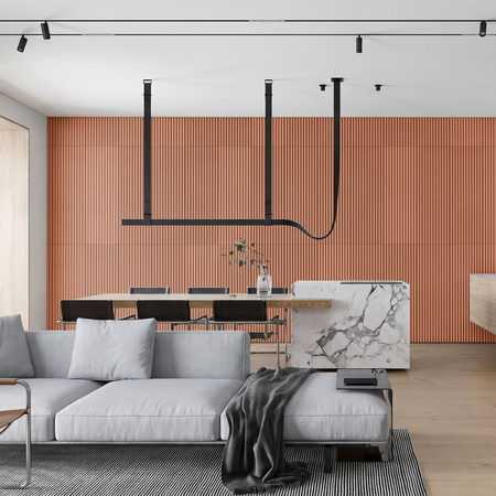 Płyta betonowa na ścianę 3D PB57 1350x460x30, terakota CL01, beton architektoniczny