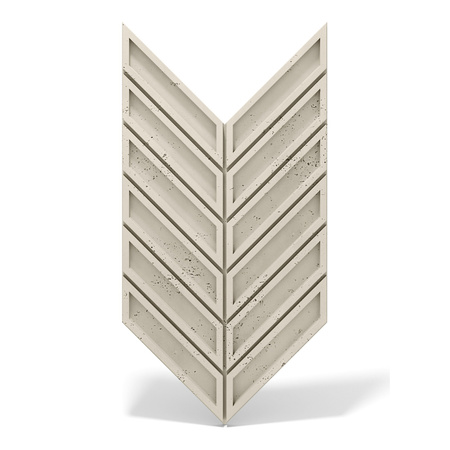 Płyta betonowa na ścianę 3D PB50 1156x600x20, kość słoniowa KS, beton architektoniczny