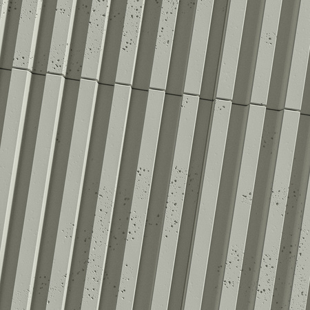 Płyta betonowa na ścianę 3D PB38 1350x480x30, pistacjowy CL08, beton architektoniczny