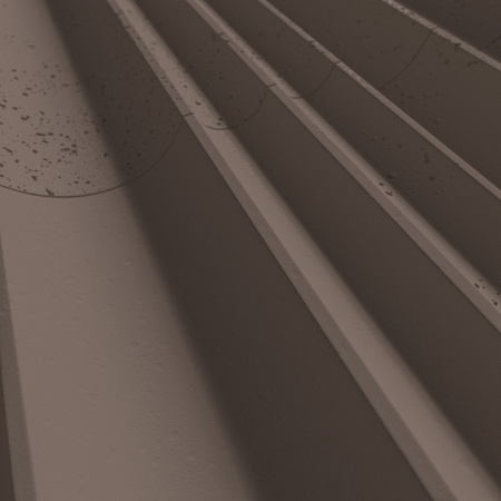 Płyta betonowa na ścianę 3D PB56 1350x430x35, czekoladowy CL02, beton architektoniczny