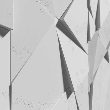 Płyta betonowa na ścianę 3D PB05A 1200x600x48, jasnoszary S50, wzór A, beton architektoniczny
