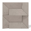 Płyta betonowa na ścianę 3D PB26A 600x600x45, szarobeżowy CL05; wzór A, beton architektoniczny