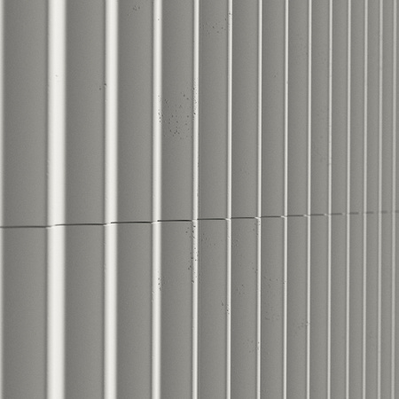 Płyta betonowa na ścianę 3D PB60 1350x520x35, zgaszona biel B0, beton architektoniczny