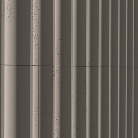 Płyta betonowa na ścianę 3D PB59 1350x500x35, kaszmirowy CL04, beton architektoniczny