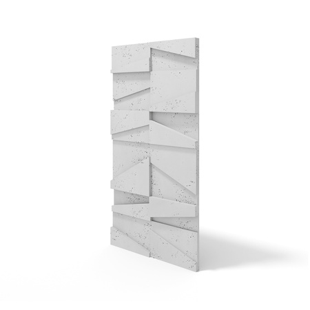 Płyta betonowa na ścianę 3D PB09 1200x600x45, jasnoszary S50, beton architektoniczny