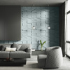 Płyta betonowa na ścianę 3D PB09 1200x600x45, jasny błękit CL06, beton architektoniczny