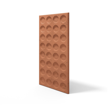 Płyta betonowa na ścianę 3D PB28 1200x600x30, terakota CL01, beton architektoniczny