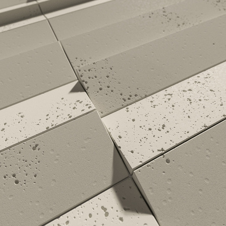 Płyta betonowa na ścianę 3D PB69 5x22,6x2, kość słoniowa KS, beton architektoniczny