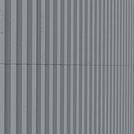 Płyta betonowa na ścianę 3D PB38 1350x480x30, antracytowy B08, beton architektoniczny