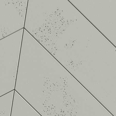 Płyta betonowa na ścianę 3D PB35 455x120x20, pistacjowy CL08, beton architektoniczny