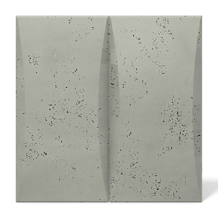 Płyta betonowa na ścianę 3D PB20 600x600x40, zgaszona zieleń CL09, beton architektoniczny