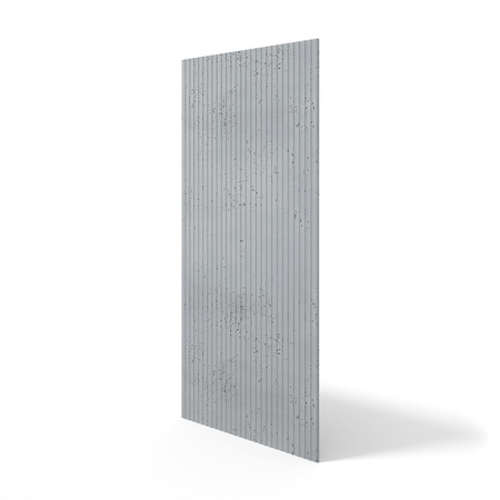 Płyta betonowa na ścianę 3D PB37 1350x600x12, szary S96, beton architektoniczny