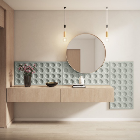 Płyta betonowa na ścianę 3D PB28 1200x600x30, pistacjowy CL08, beton architektoniczny