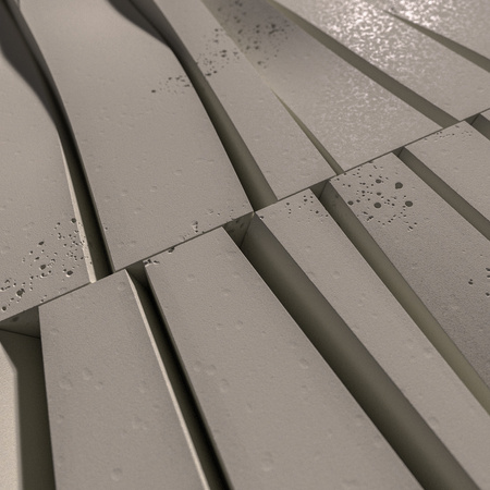 Płyta betonowa na ścianę 3D PB03 1000x500x32, kaszmirowy CL04, beton architektoniczny
