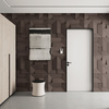 Płyta betonowa na ścianę 3D PB26A 600x600x45, czekoladowy CL02; wzór A, beton architektoniczny