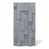 Płyta betonowa na ścianę 3D PB11 1200x600x40, antracytowy B08, wzór A, beton architektoniczny
